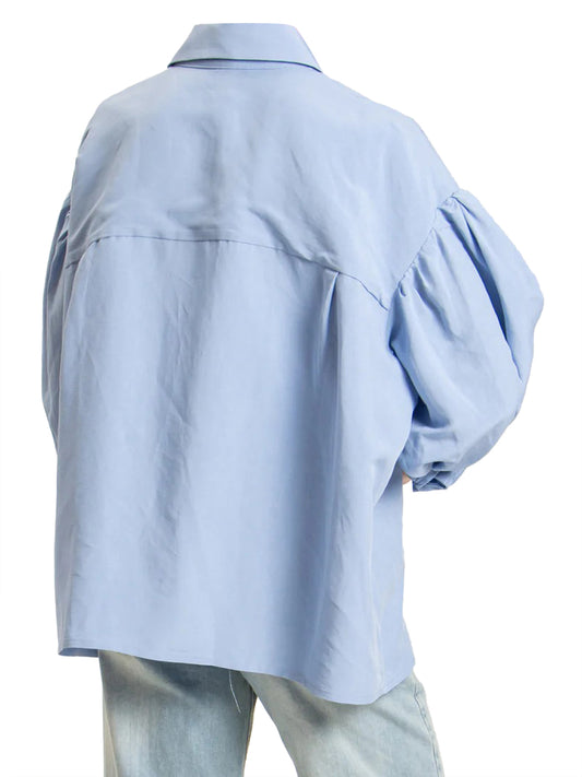 Camicia Casual Donna Blu