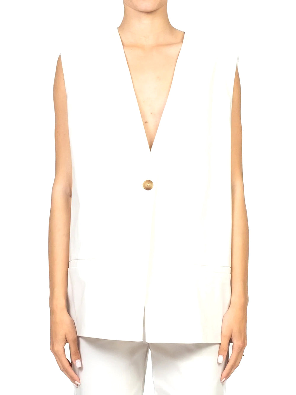 Gilet Donna Beige
