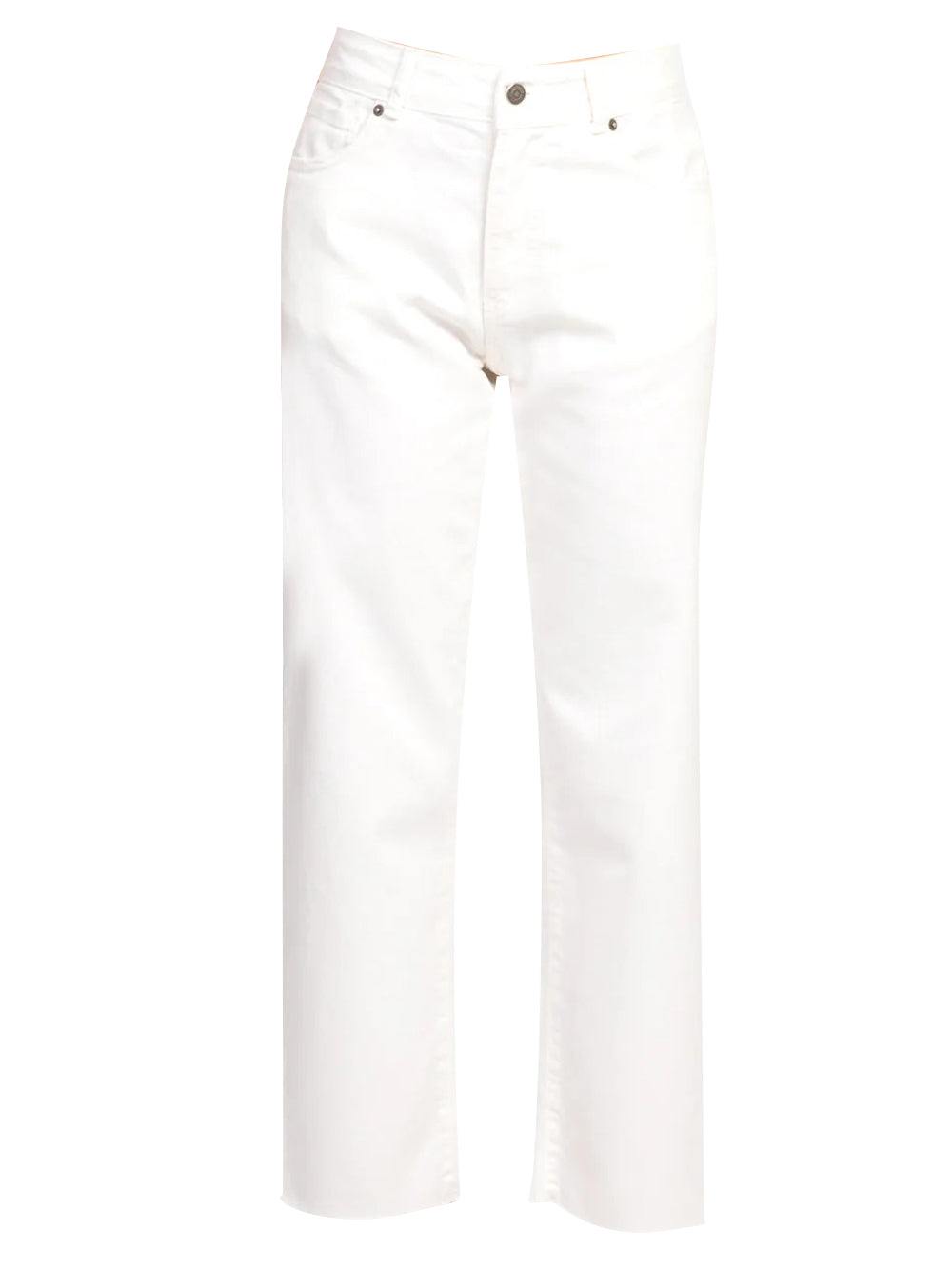 Jeans Regular Donna Bianco