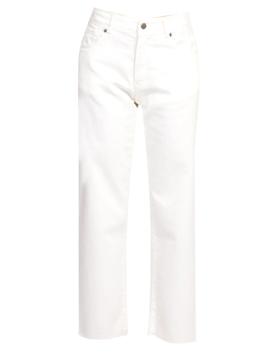Jeans Regular Donna Bianco