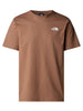 the north face t shirt uomo nf0a87np marrone 1202789