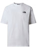 the north face t shirt uomo essential oversize bianco 78049