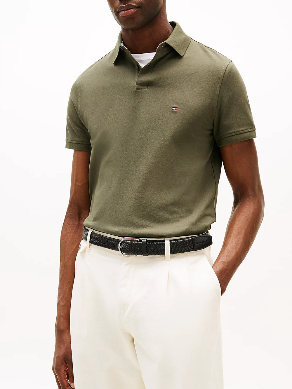 Tommy Hilfiger Polo Uomo MW0MW17770 Verde