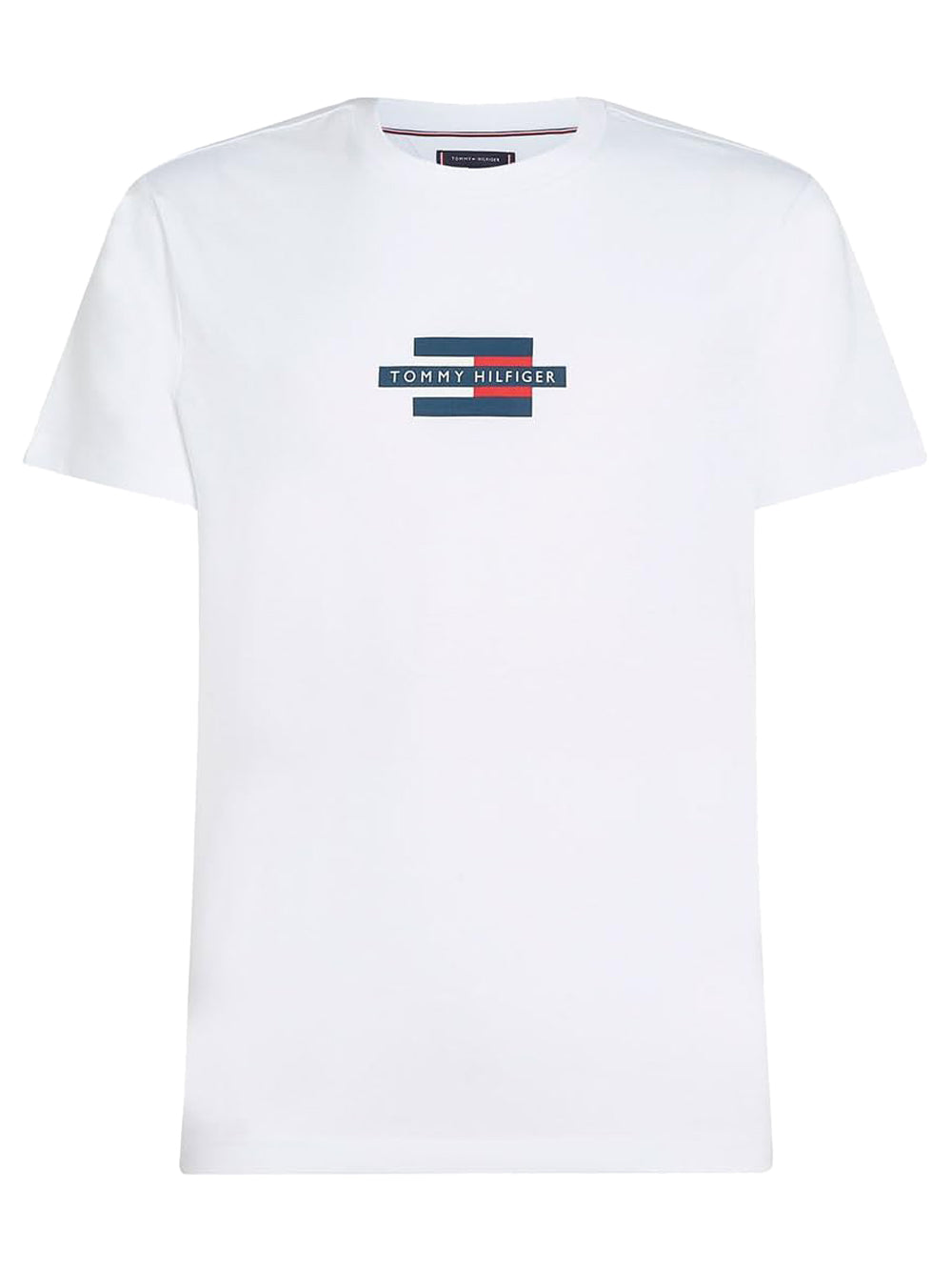 Tommy Hilfiger T-shirt Uomo Flag Bianco