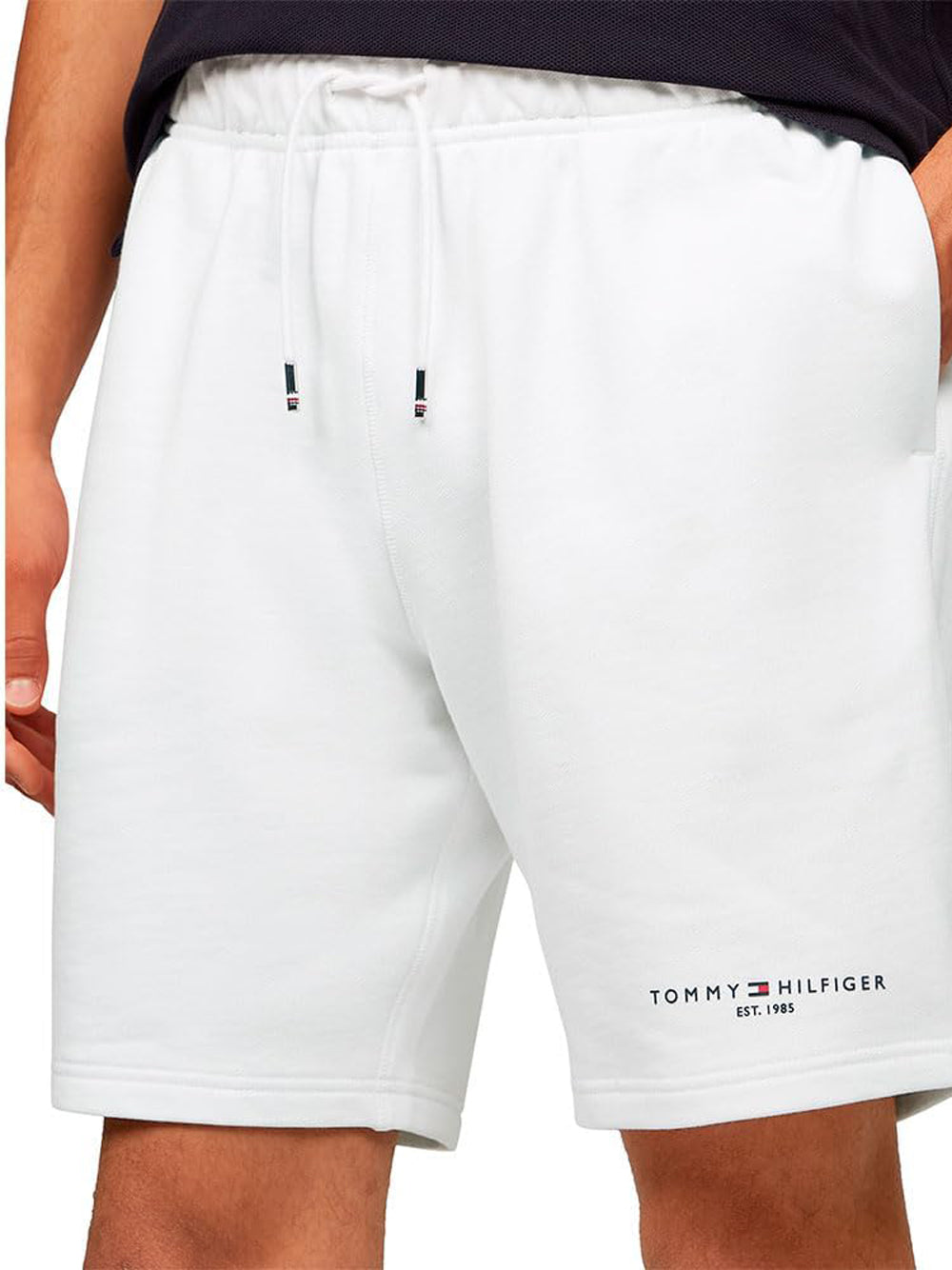 Tommy Hilfiger Pantalone Tuta Uomo MW0MW38698 Bianco