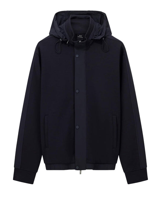 Felpa Cappuccio Uomo Navy scuro