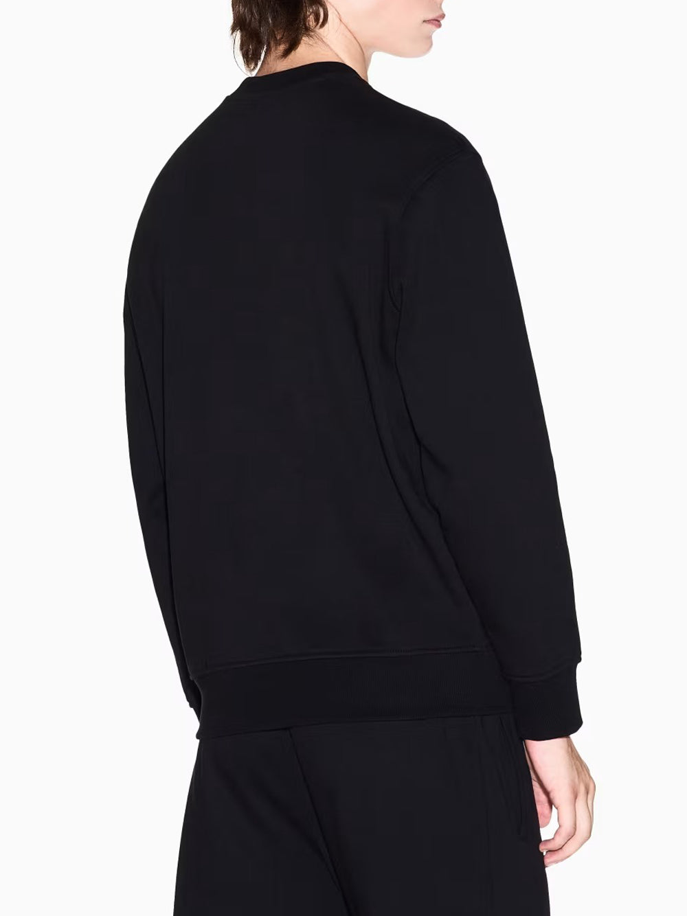 Felpa Girocollo Uomo Nero