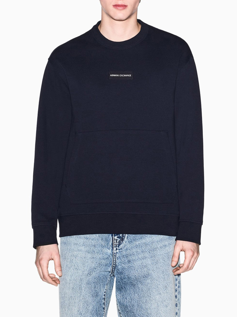 Felpa Girocollo Uomo Navy scuro