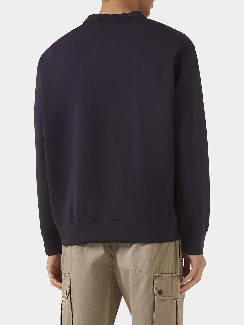 Felpa Girocollo Uomo Navy scuro