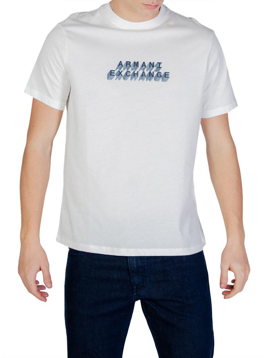 Armani Exchange T-shirt Uomo Bianco ottico