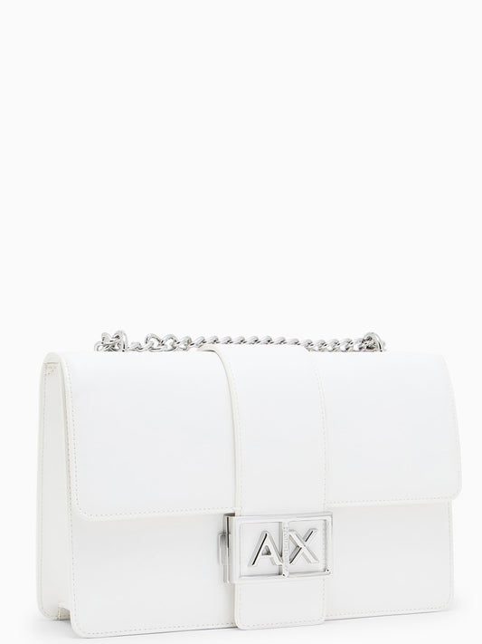 Borsa a Spalla Donna Bianco ottico