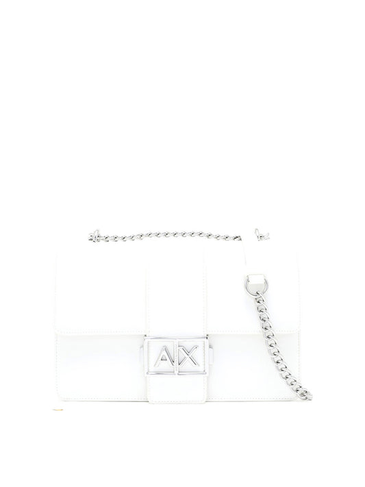 Borsa a Spalla Donna Bianco ottico