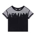 armani exchange t shirt donna nero 1921014