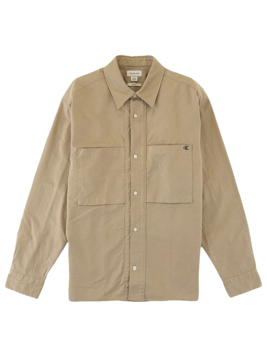 Camicia Casual Uomo Beige