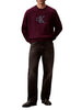 calvin klein felpa girocollo uomo porpora 6970587