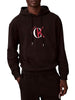 calvin klein felpa cappuccio uomo marrone 2673236