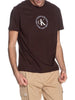 calvin klein t shirt uomo marrone 9296983