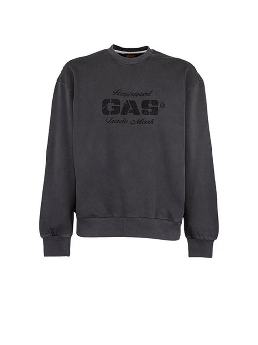 Gas Felpa Girocollo Uomo Dean Grigio Asfalto