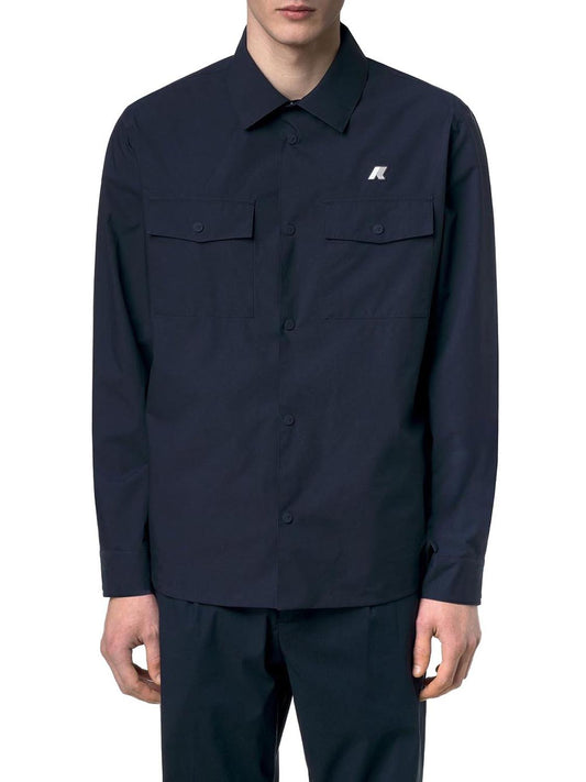 Overshirt Uomo Umbert Stretch 2Layers Blu scuro