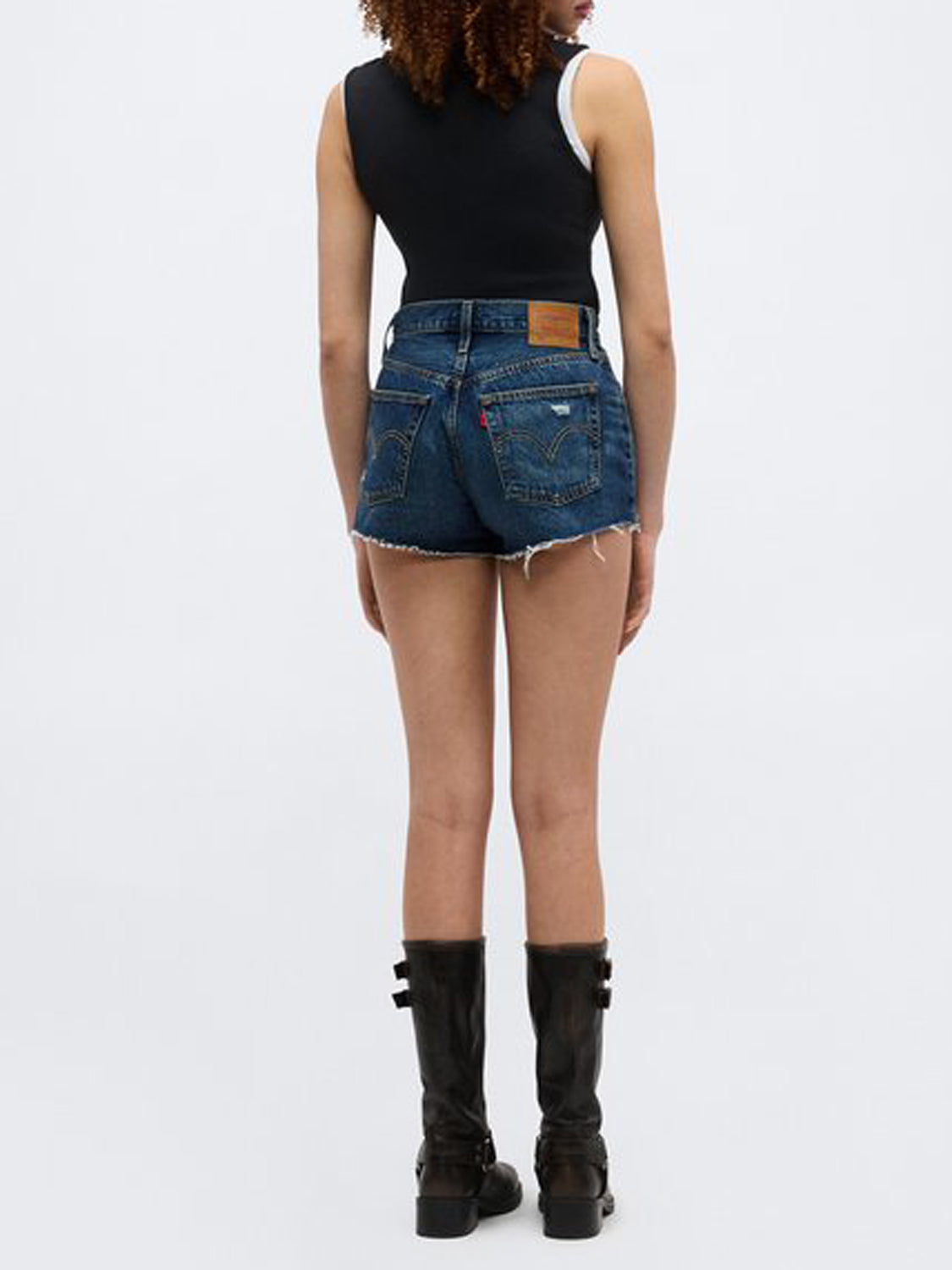 Levi's Shorts Jeans Donna 501® Original Denim scuro