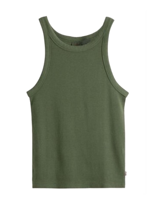 Levi's Canotta Donna Essential Racer Verde militare