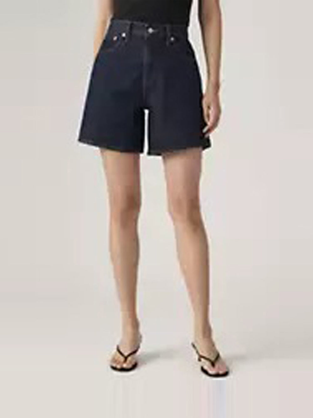 Shorts Jeans Donna High Baggy Denim