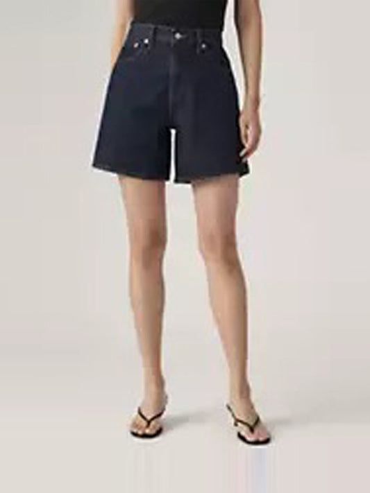 Shorts Jeans Donna High Baggy Denim