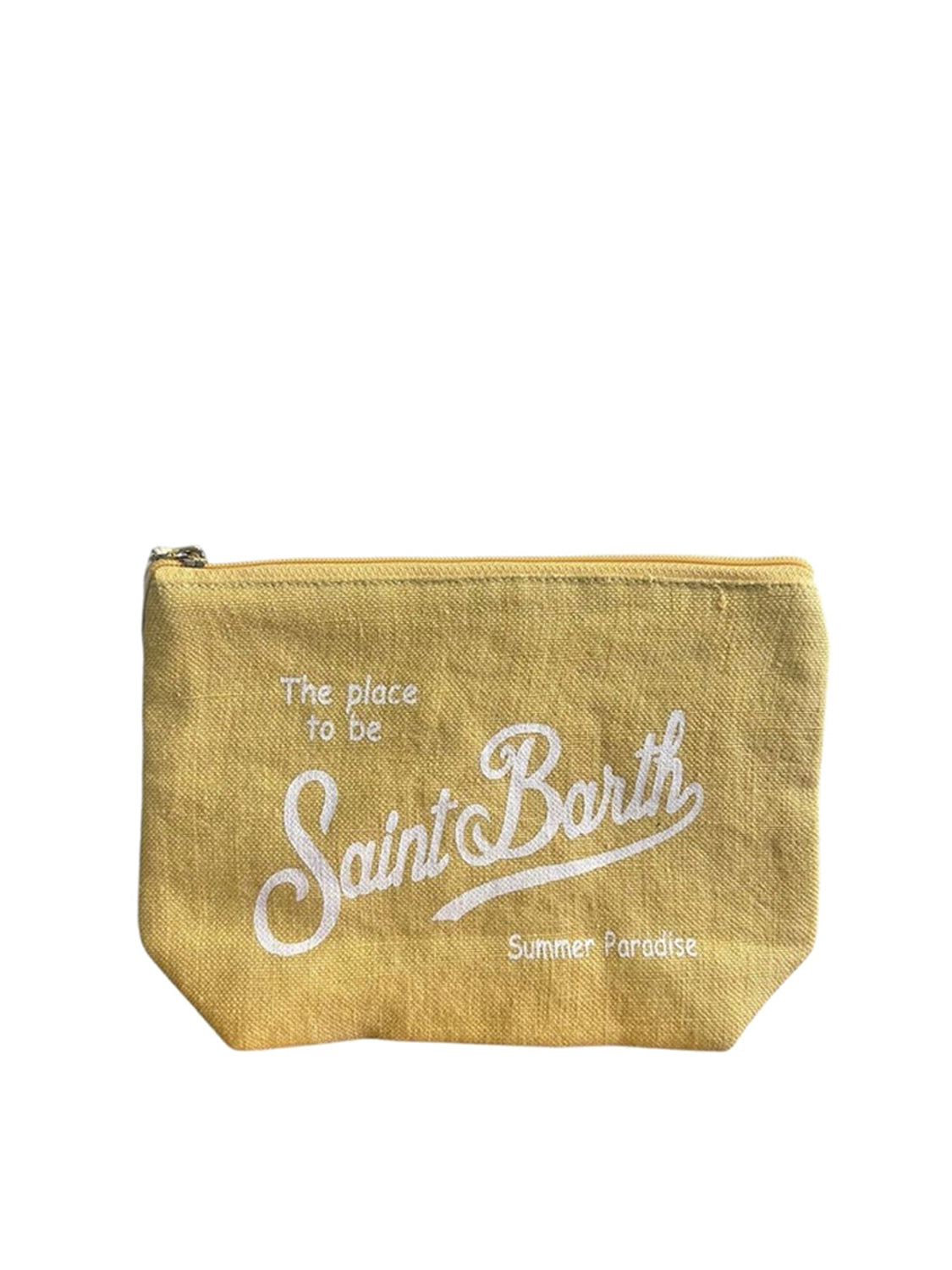 Borsa Pochette Unisex Aline Linen Giallo