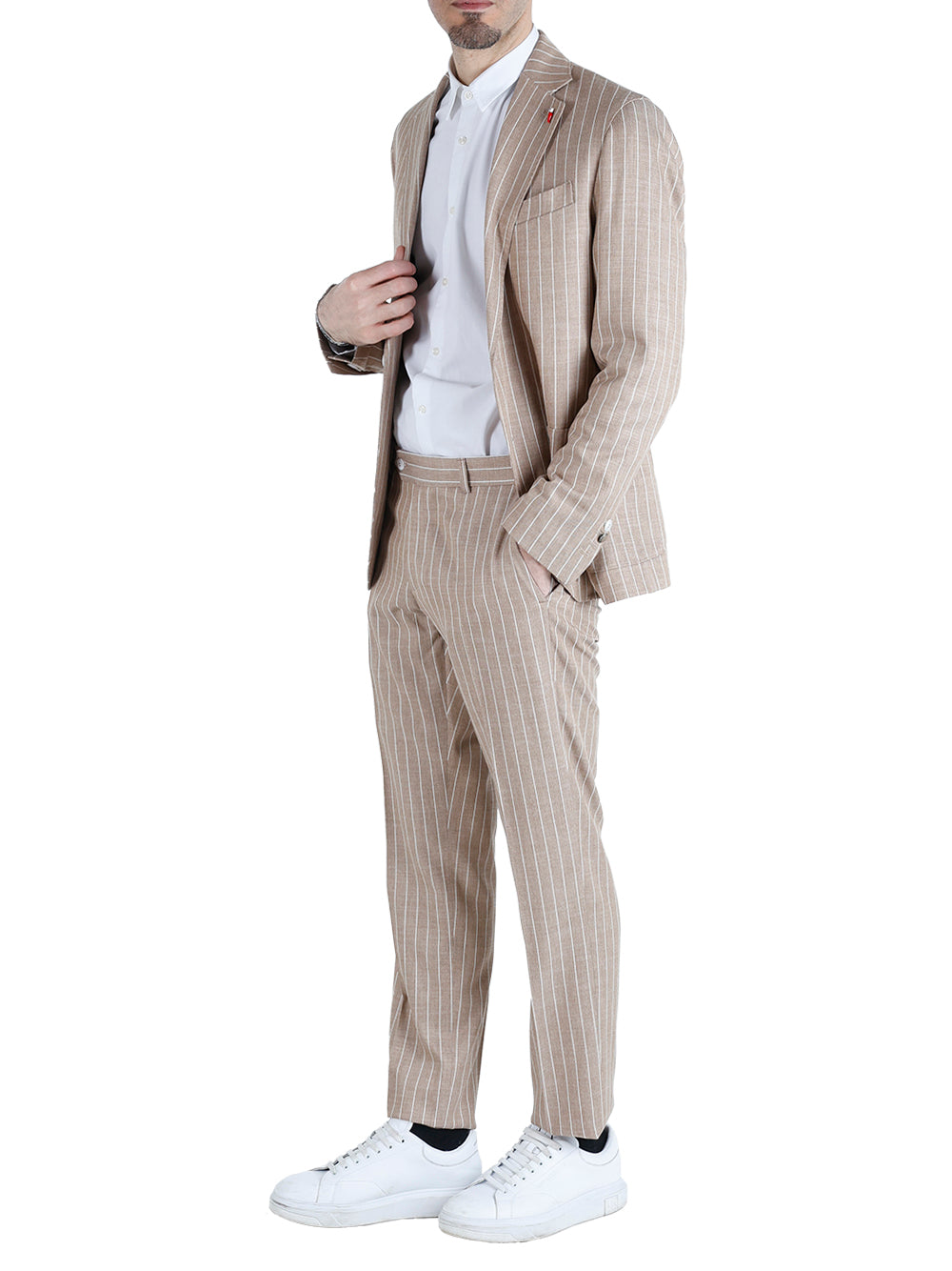 Abito Casual Uomo Beige