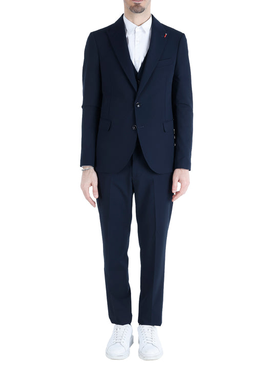 Abito Casual Uomo 3 pezzi Blu