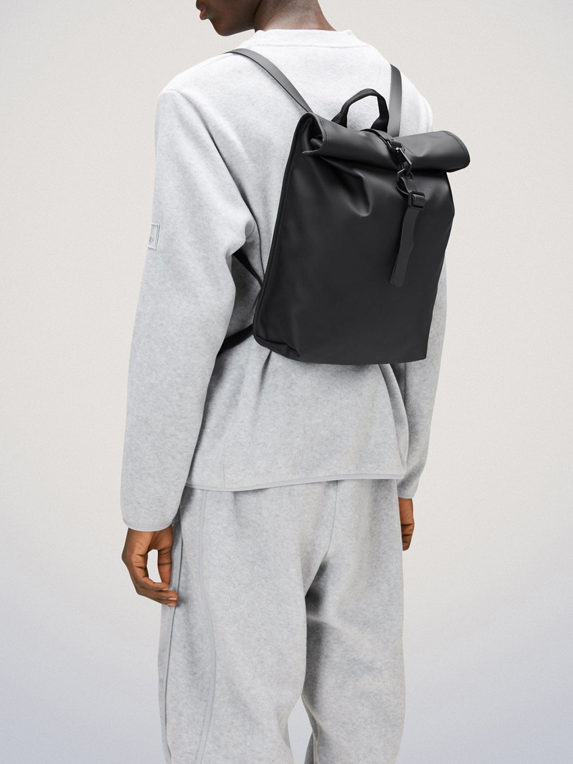 Zaino Unisex Rolltop Mini W3 Nero