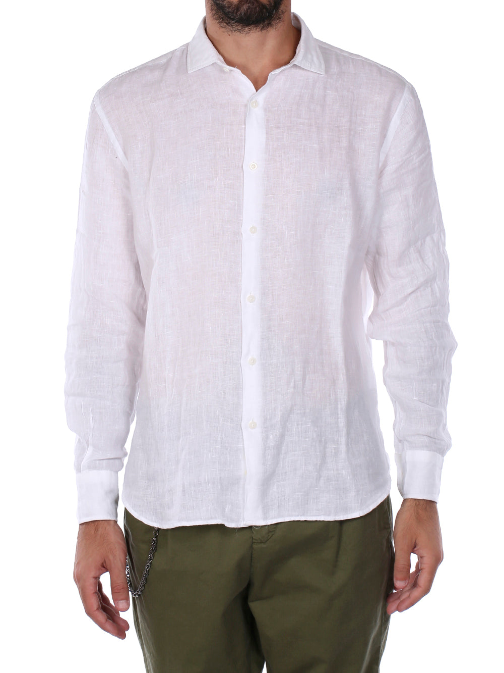 Savile Row Camicia Casual Uomo francese m/l Bianco