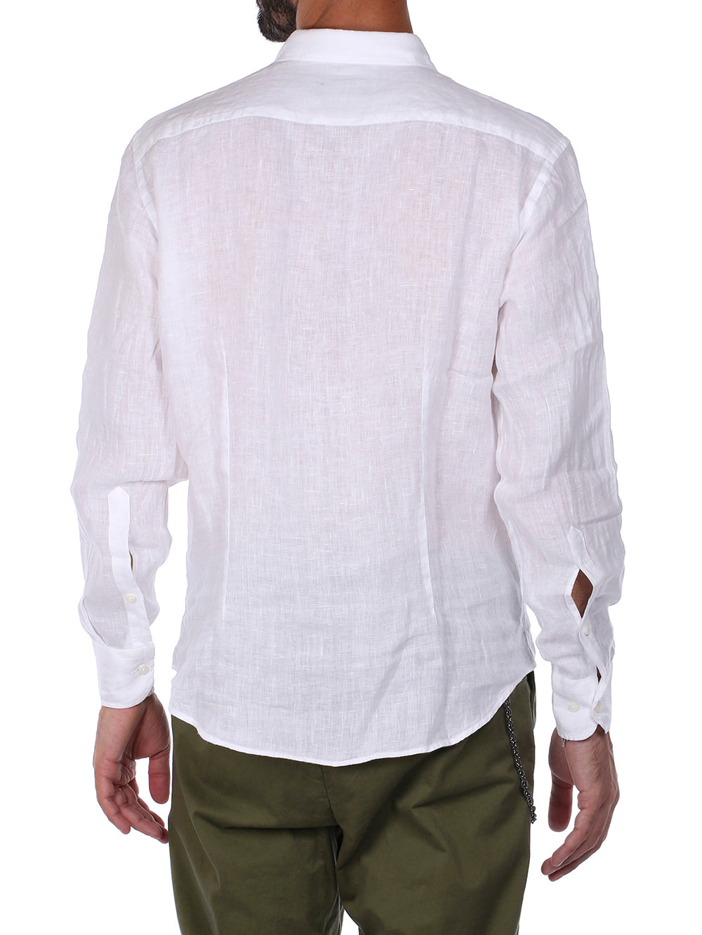Savile Row Camicia Casual Uomo francese m/l Bianco