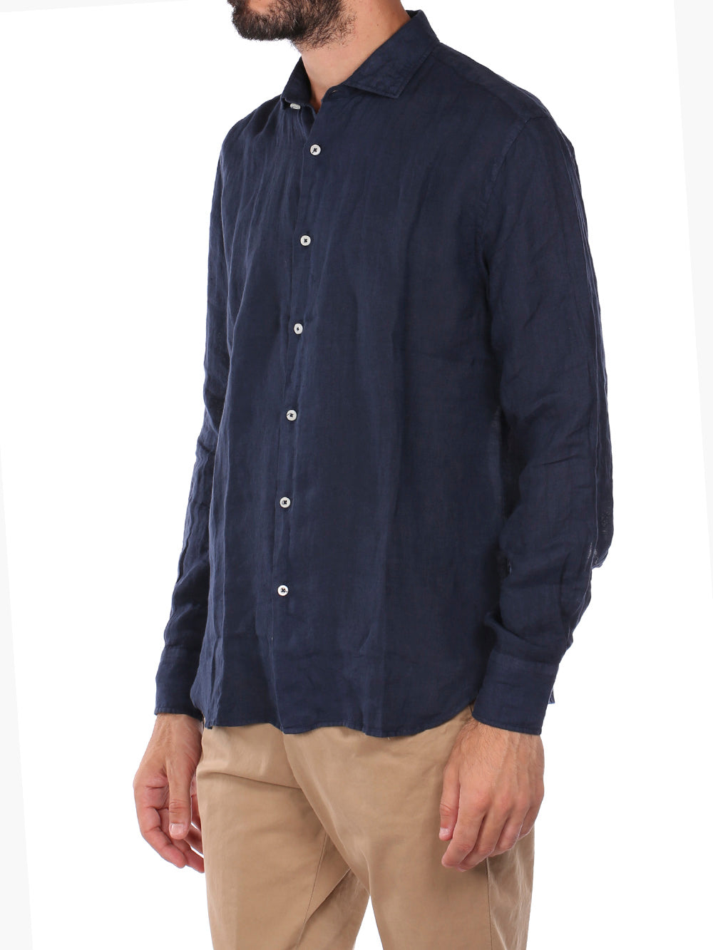 Savile Row Camicia Casual Uomo francese m/l Blu