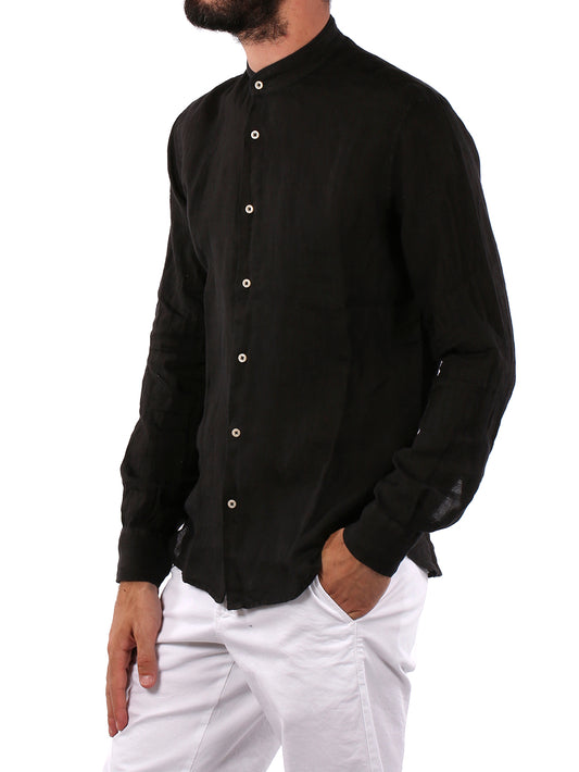 Savile Row Camicia Casual Uomo coreana m/l Nero
