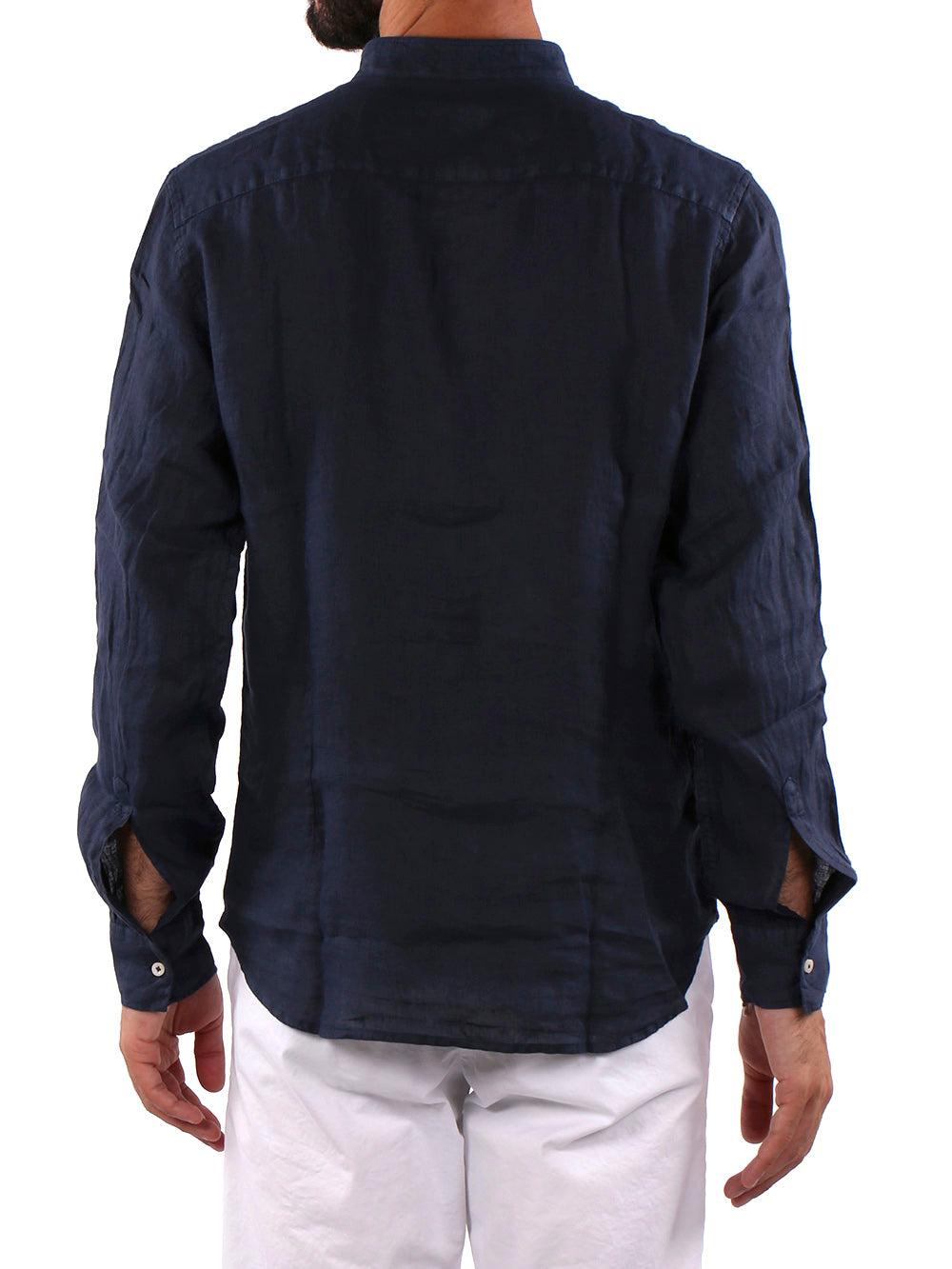 Savile Row Camicia Casual Uomo coreana m/l Blu