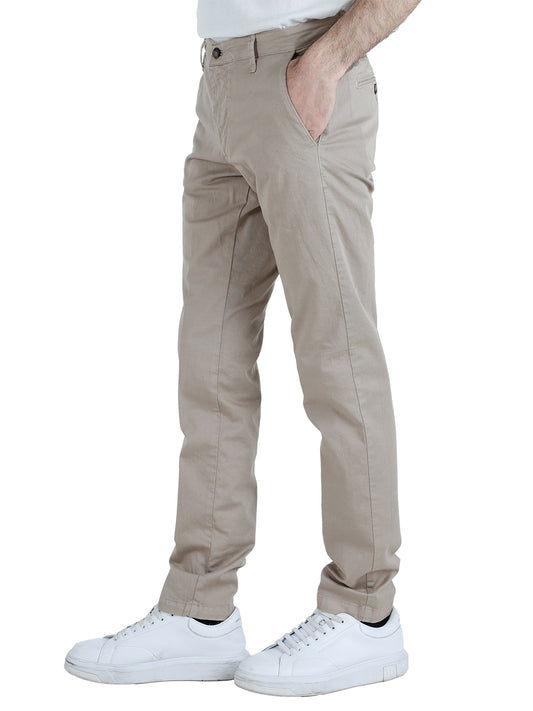 Pantalone Casual Uomo Beige scuro