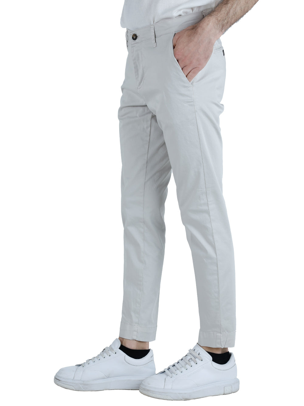 Pantalone Casual Uomo Beige chiaro