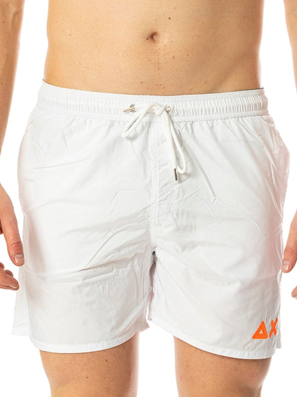 Sun68 Shorts Mare Uomo Bianco