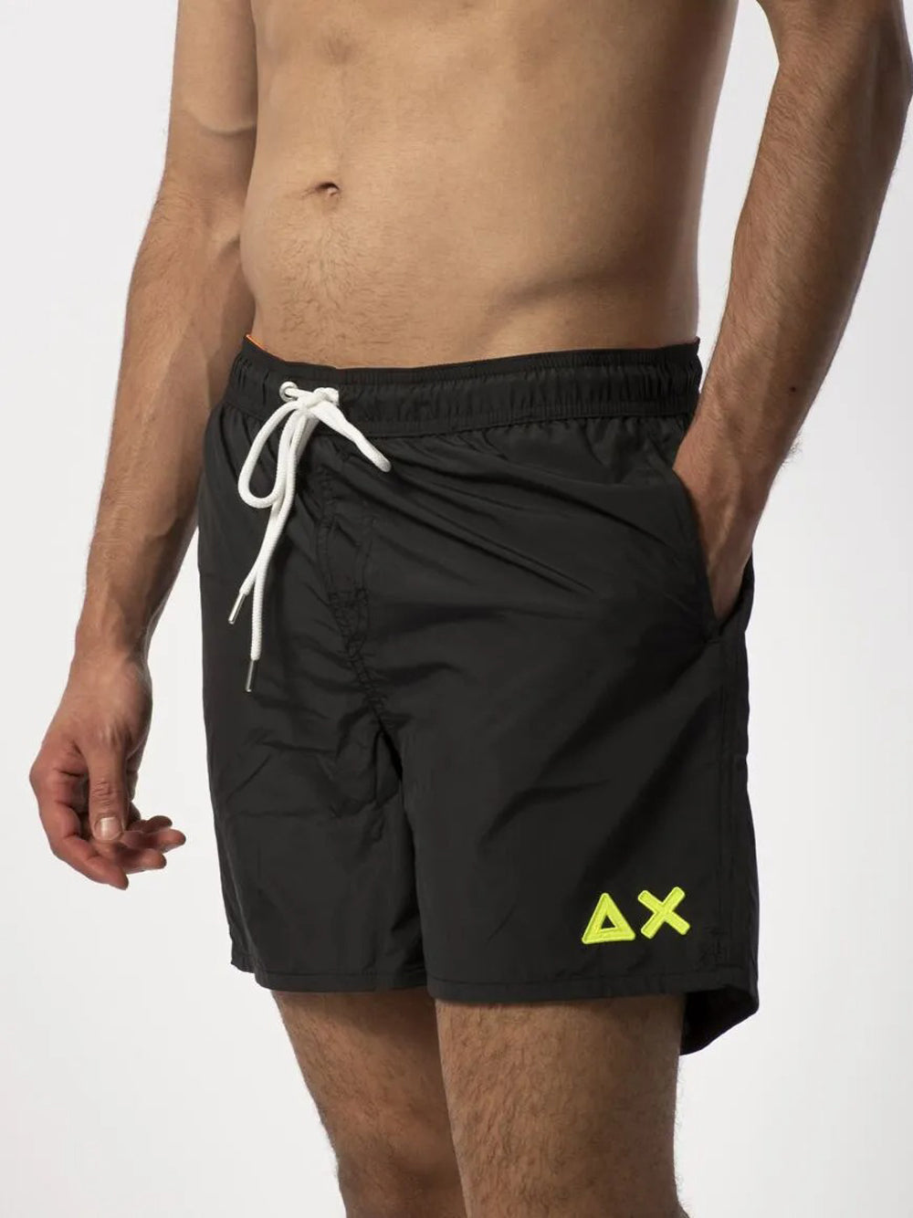 Sun68 Shorts Mare Uomo Nero