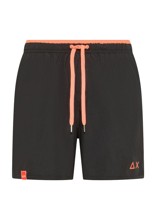 Sun68 Shorts Mare Uomo Nero