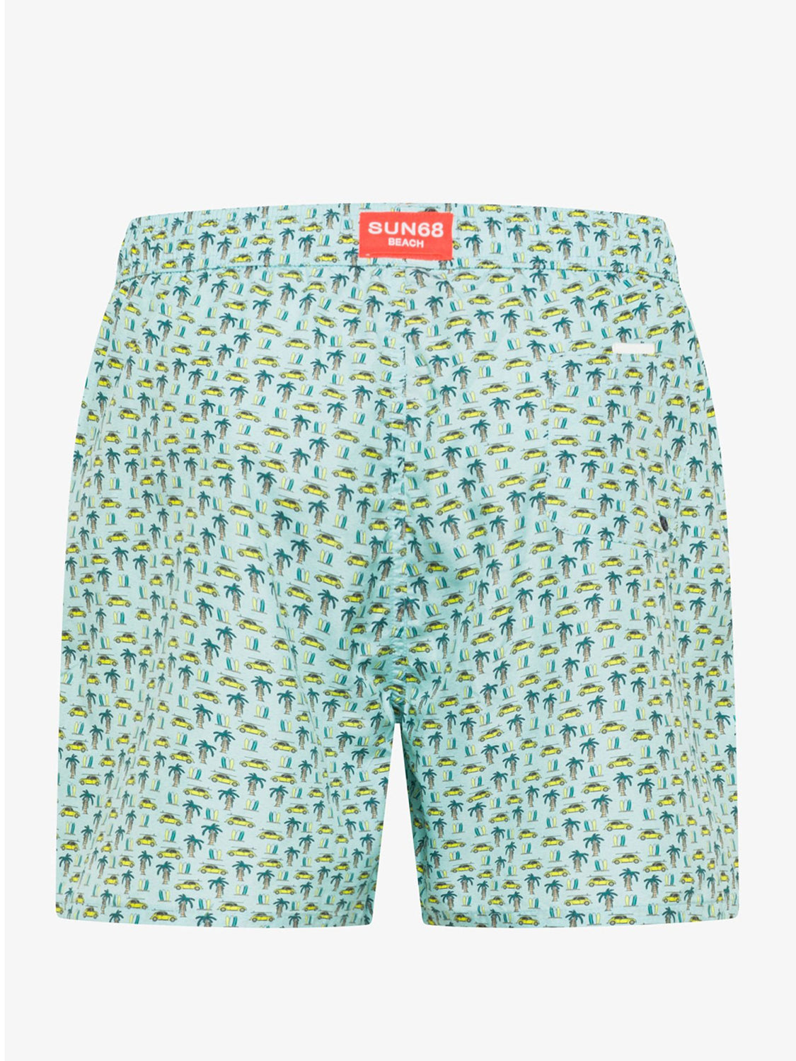 Sun68 Shorts Mare Uomo Verde menta