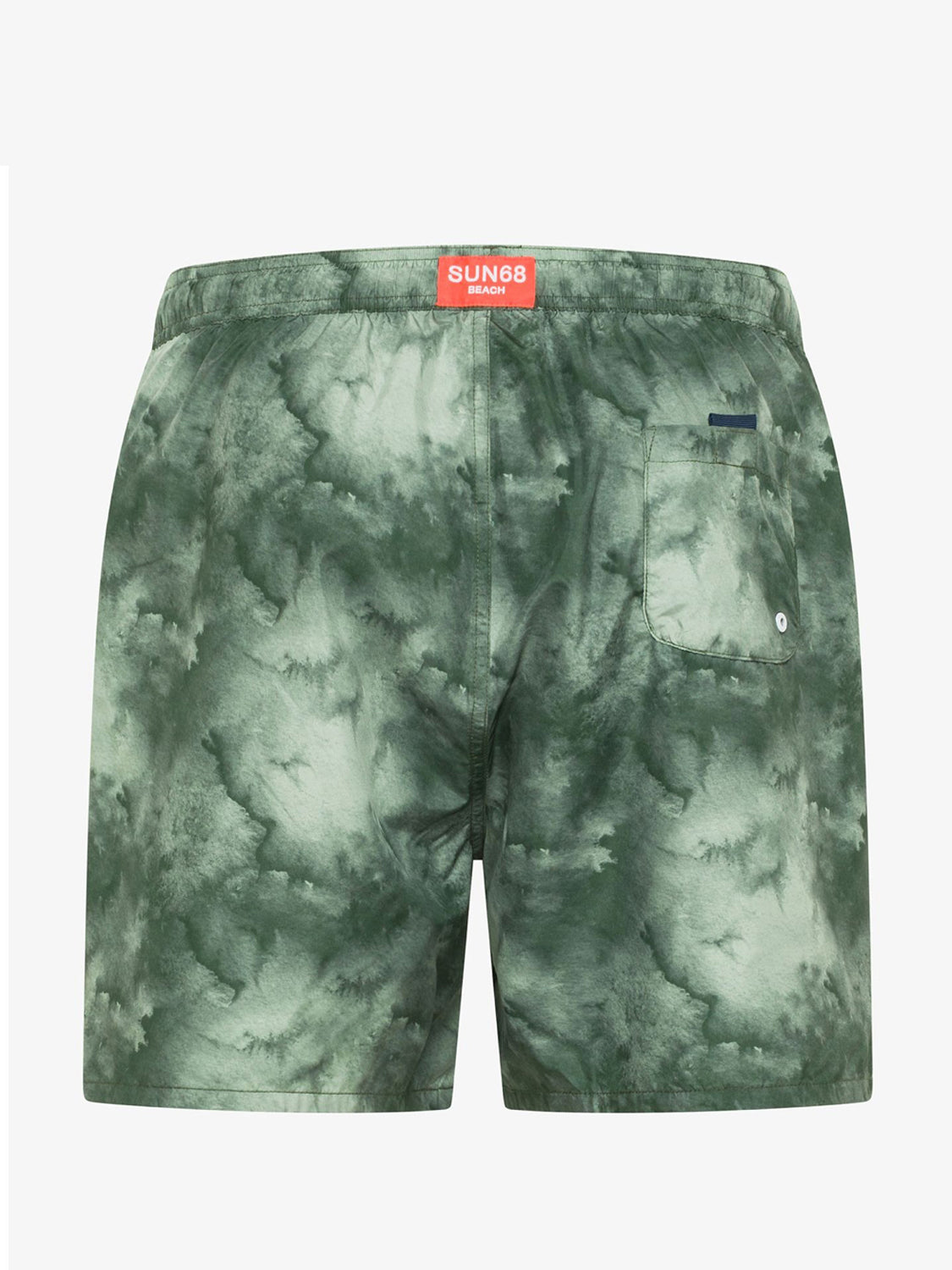 Sun68 Shorts Mare Uomo Verde scuro