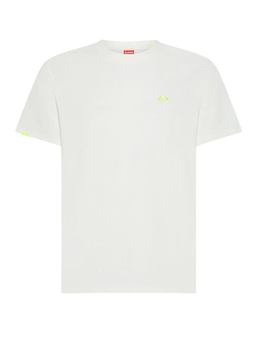 Sun68 T-shirt Uomo Bianco panna