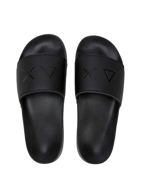 Sun68 Ciabatte Uomo Slippers Logo Nero