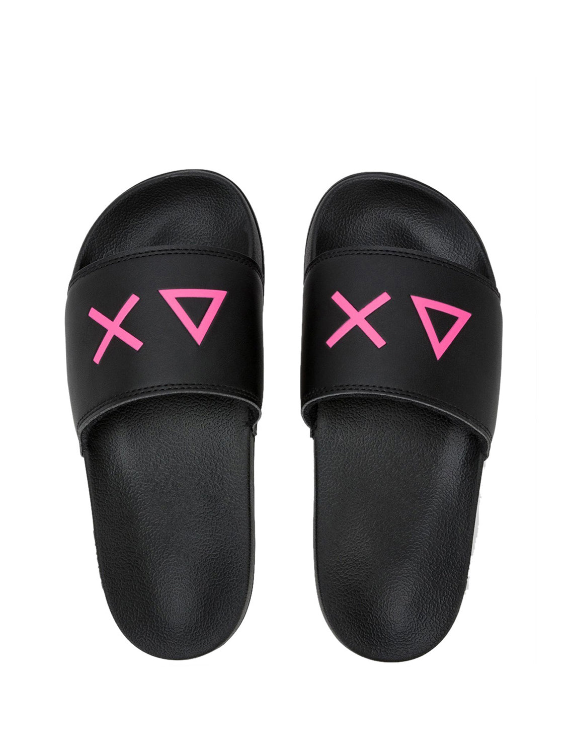 Sun68 Ciabatte Donna Slippers Logo Nero