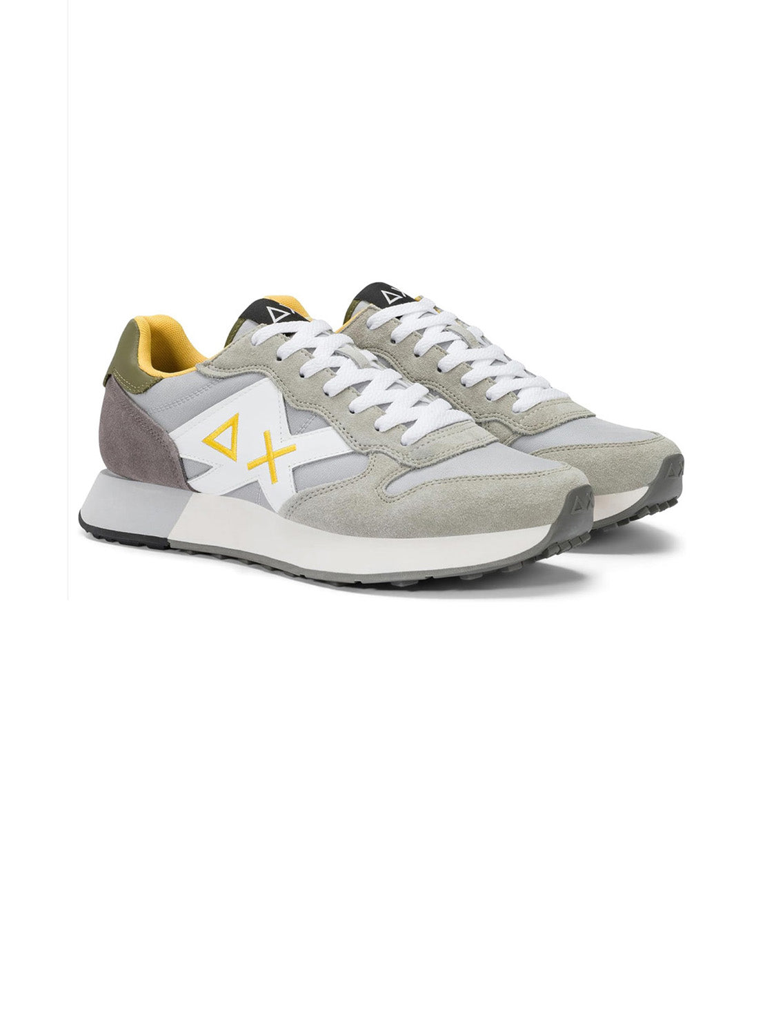 Sun68 Sneakers Uomo Jaki 2.0 Solid Grigio Chiaro