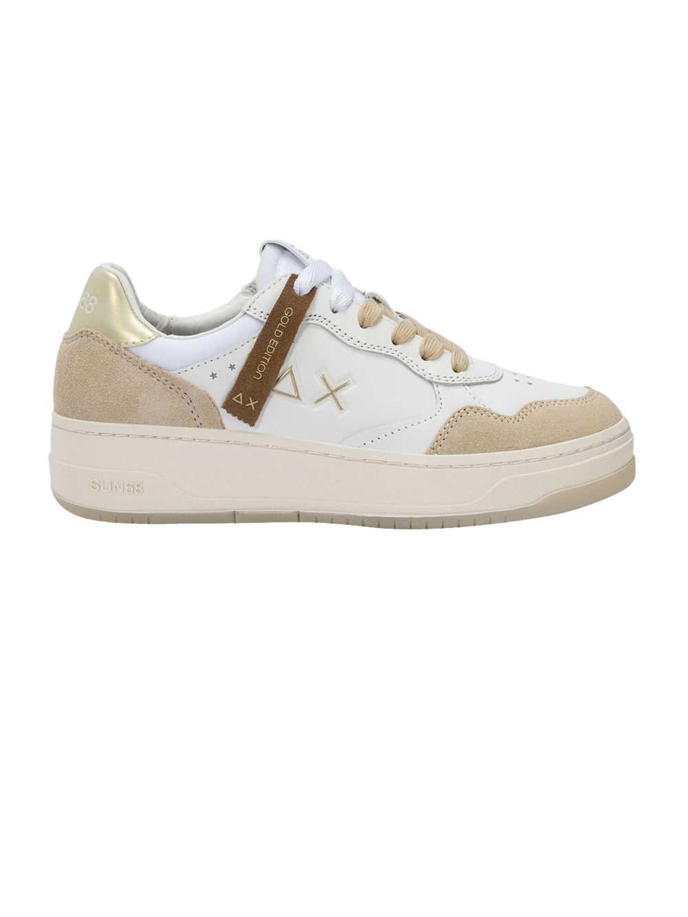 Sun68 Sneakers Donna Basket Love Bianco
