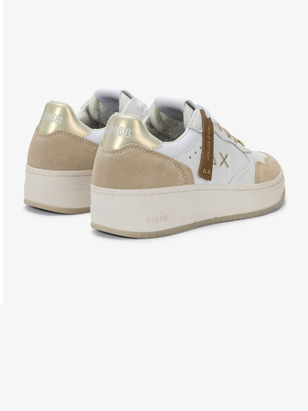 Sun68 Sneakers Donna Basket Love Bianco