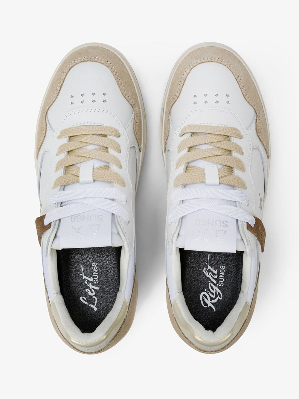 Sun68 Sneakers Donna Basket Love Bianco